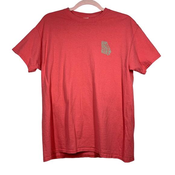 Born Raised Southern Faded Red Short Sleeve Graphic T-Shirt Medium - Picture 1 of 8